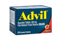 Advil Ibuprofen Pain Reliever & Fever Reducer Tablets 24 pk., $11.00
