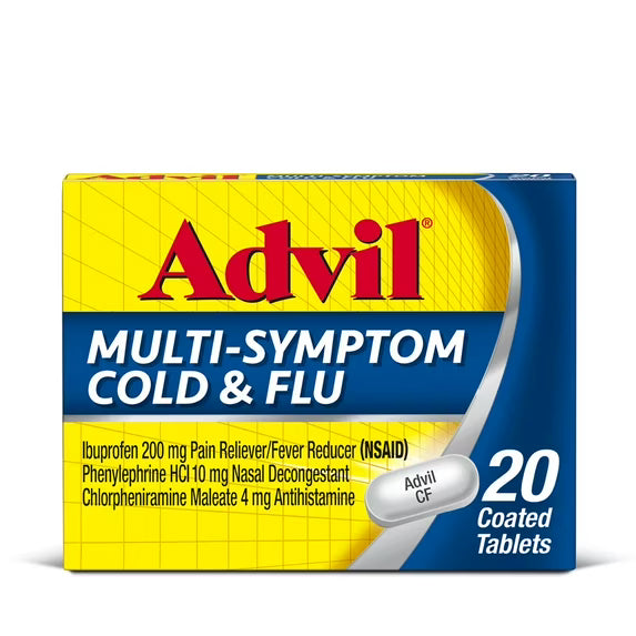 Advil Multi-Symptom Cold & Flu Pain Reliever Fever Reducer Tablets 20 pk., $21.00