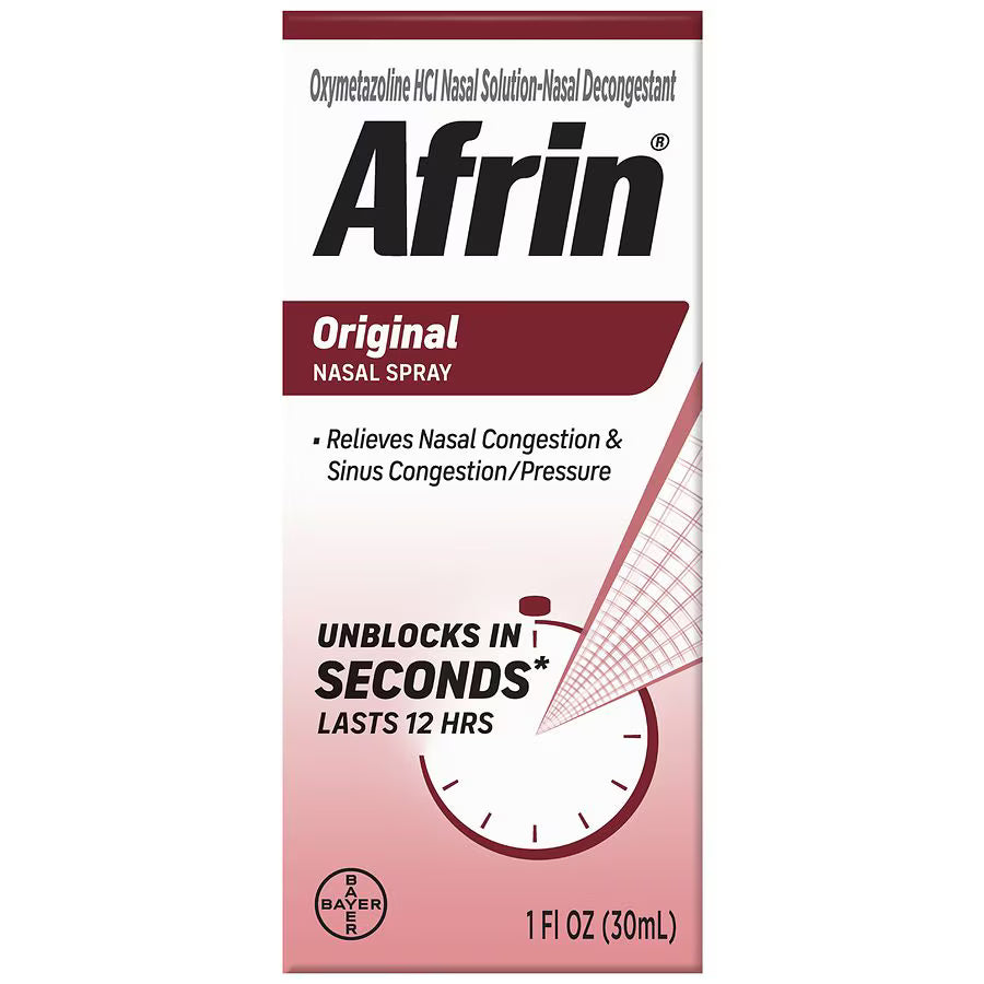 Afrin Original Maximum Strength Nasal Spray 1 fl oz., $20.00