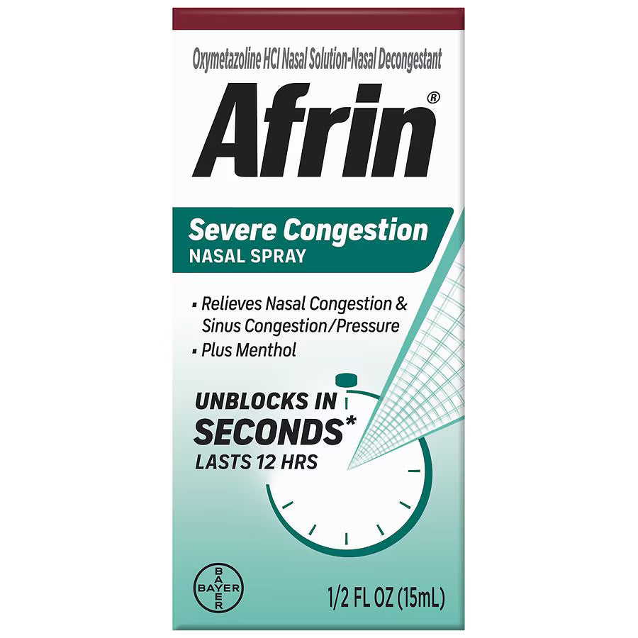 Afrin Severe Congestion Nasal Spray 0.5 fl oz., $14.00