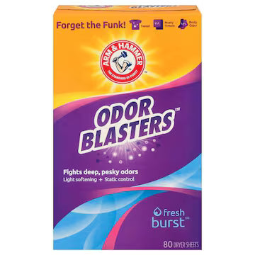 Arm & Hammer Fabric Softener Sheets, Odor Blasters, Fresh Burst 80 cy., $11.00