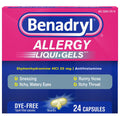 Benadryl Liqui-Gels Antihistamine Allergy Relief Medicine 24 pk., $14.00