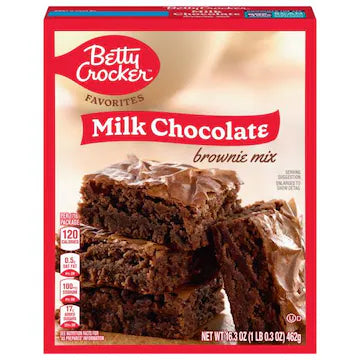 Betty Crocker Milk Chocolate Brownie Mix 16.3 oz., $8.00