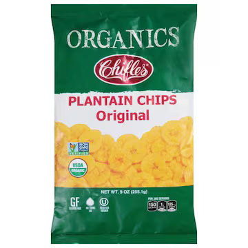 Chifles Organics Plantain Chips 9 oz., $11.00