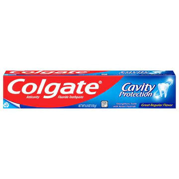 Colgate Cavity Protection Toothpaste with Fluoride, Great Regular Flavor 6 oz., $9.00