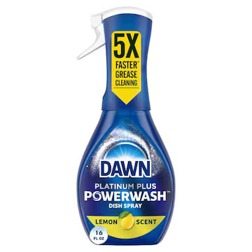 Dawn POWERWASH PLATINUM PLUS Spray, Dish Soap, Lemon, 1 Starter Kit, 16 oz., $12.00