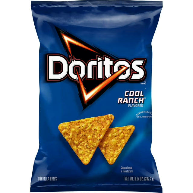 Doritos Tortilla Chips, Cool Ranch Flavored 9.25 oz. $11.00