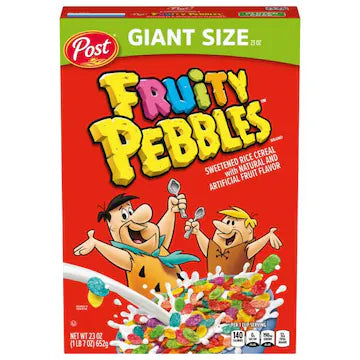 Fruity Pebbles Cereal Giant Size $14.00