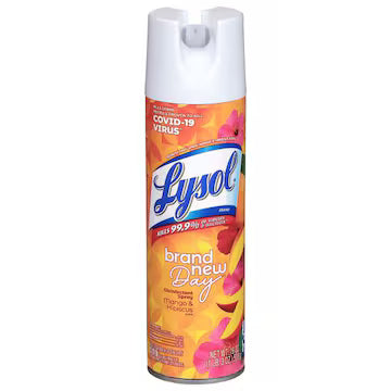 LYSOL® Disinfectant Spray, Mango & Hibiscus 19 oz., $16.00