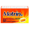 Motrin IB, Ibuprofen 200 mg Tablets for Pain & Fever Relief 50 pk., $13.00
