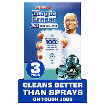 Mr. Clean Magic Eraser Sponge, All Purpose Cleaner, Ultra Foamy 3ct., $14.00