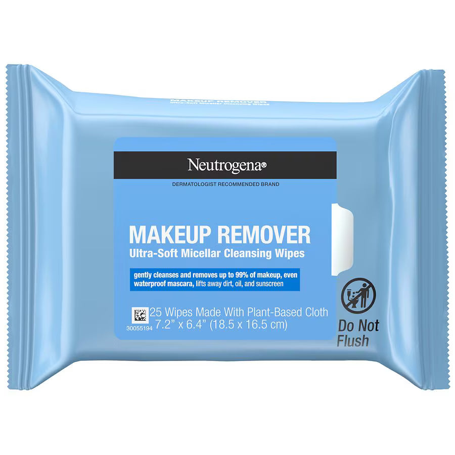 Neutrogena Daily Ultra-Soft Micellar Cleansing Wipes Gently Remove Oil & Makeup 25 wipes., $13.00
