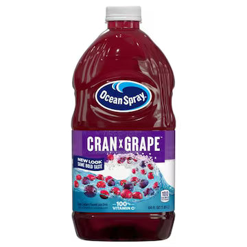 Ocean Spray, Grape Cranberry 64 oz., $10.00