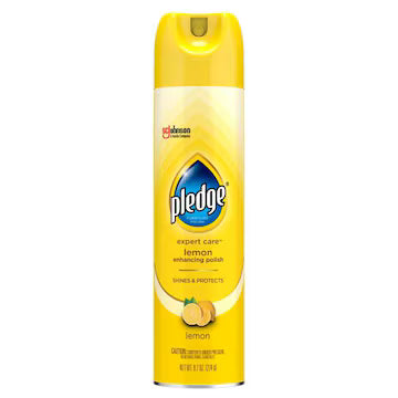 Pledge Enhancing Polish, Furniture & Wood Spray, Lemon Scent 9.7 oz., $13.00