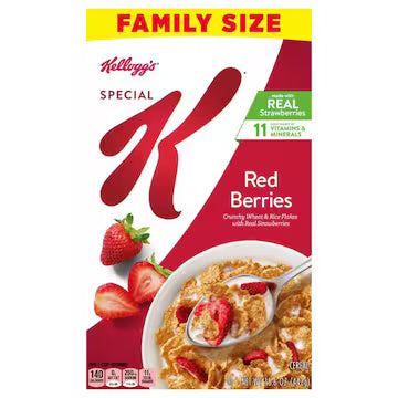 Special K Cereal, Red Berries, Family Size $14.00