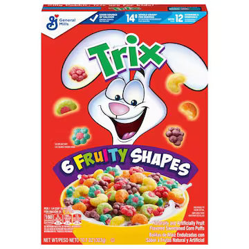 Trix 6 Fruity Shapes Corn Puffs $12.00