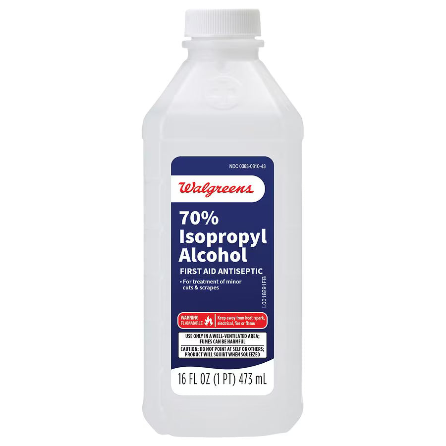 Walgreens 70% Isopropyl Alcohol 32.0 fl oz., $10.00