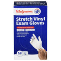 Walgreens Stretch Vinyl Exam Gloves L 50 $15.00
