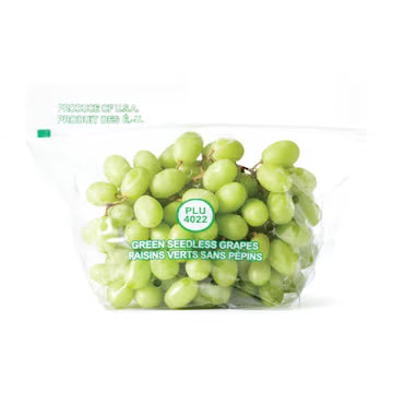 White Seedless Grapes 2 lb., $13.00