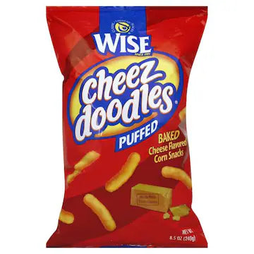 Wise Cheez Doodles, Baked, Puffed 8.5 oz., $11.00
