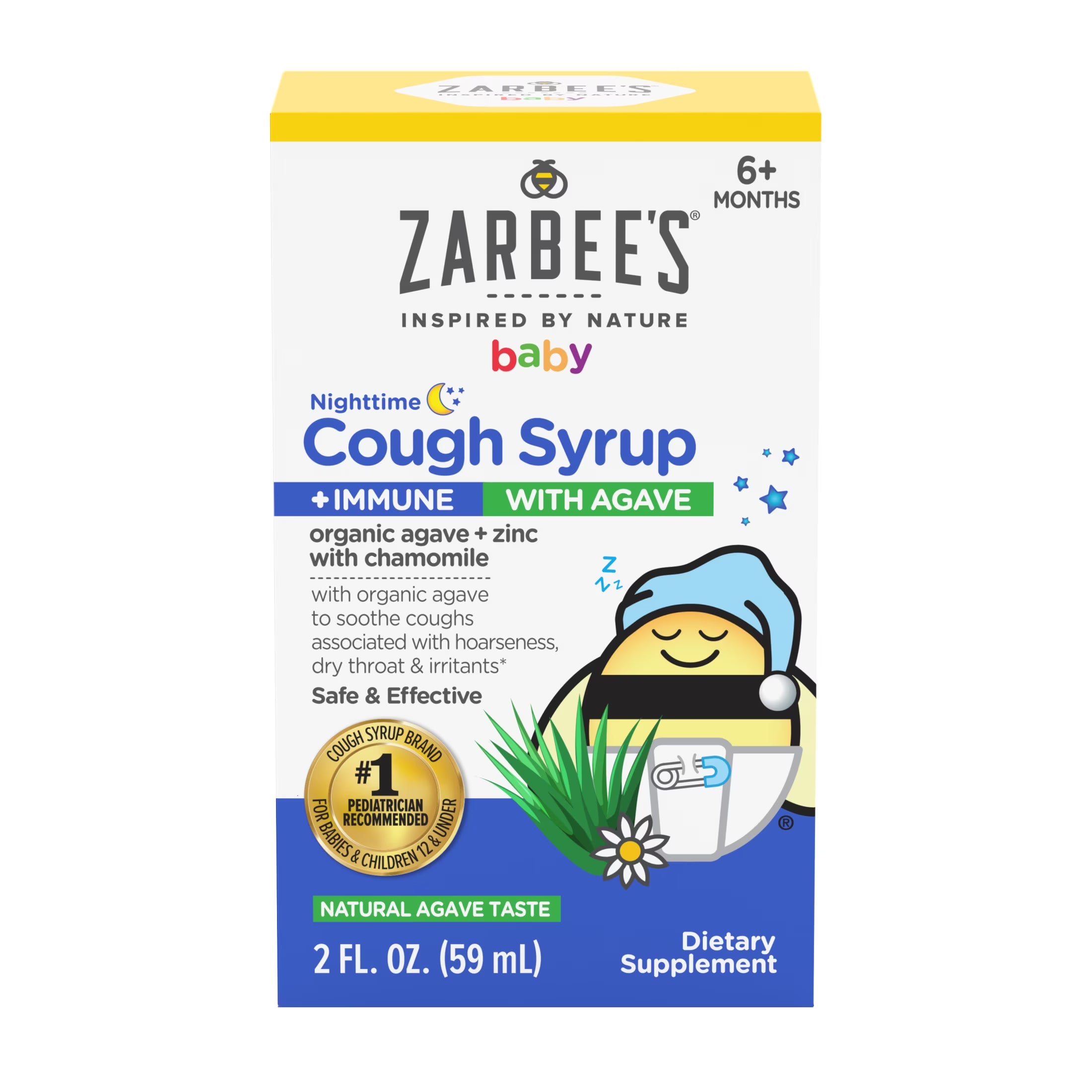Zarbee's Baby Nighttime Cough Syrup + Immune Agave 2.0 fl oz., $17.00
