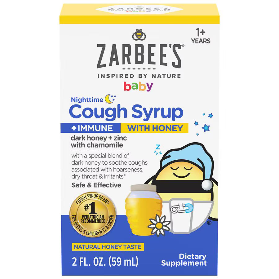 Zarbee's Baby Nighttime Cough Syrup + Immune Natural Honey 2.0 fl oz., $17.00