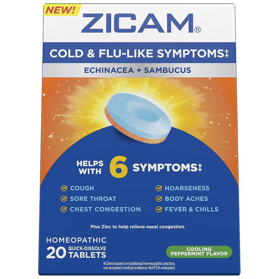 Zicam Cold Flu Symptom Relief Peppermint 20 pk., $22.00
