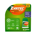 Zyrtec 24 Hour Allergy Relief Tablets, 10 mg Cetirizine HCl Antihistamine 30 pk., $30.00